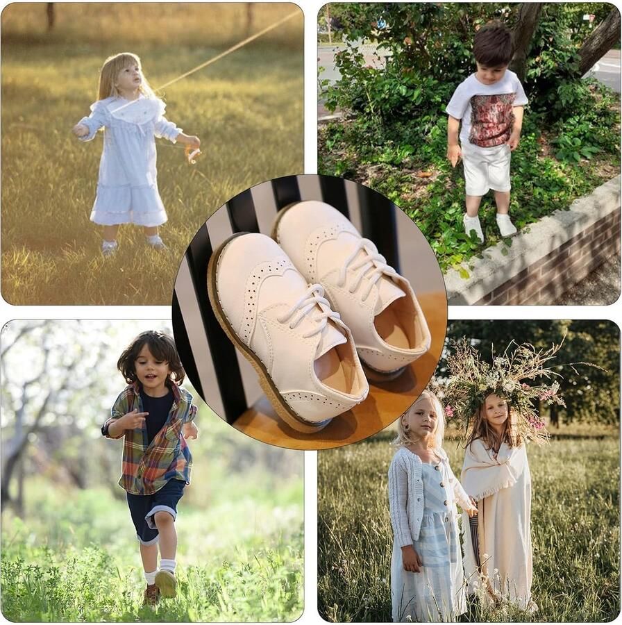 Kinderschoenen voor meisjes van PU-leer platte schoenen elegant licht met zool Moribida voor feestjes en bruiloften