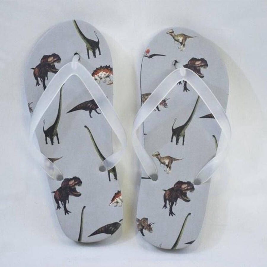 PINA kinderslipper dino slippers stoere en kids flip flop teenslipper -37 8 tot 10 jaar