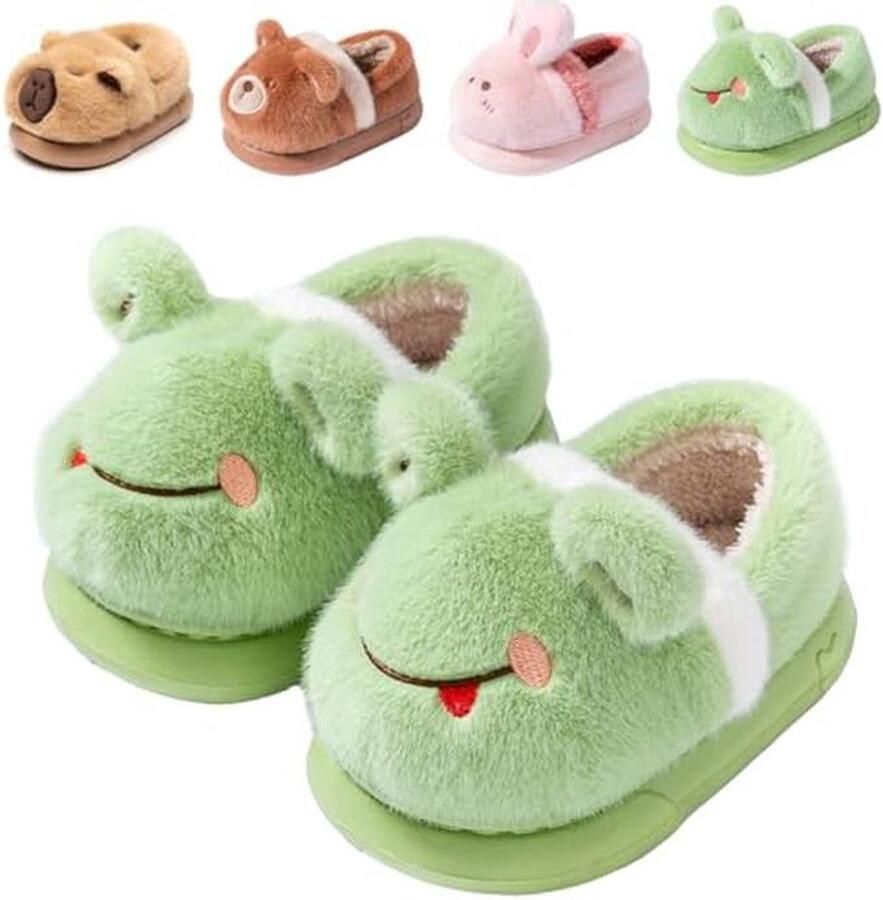 Kinderslippers Warme Pluche Slippers voor en Zachte Antislip Slippers