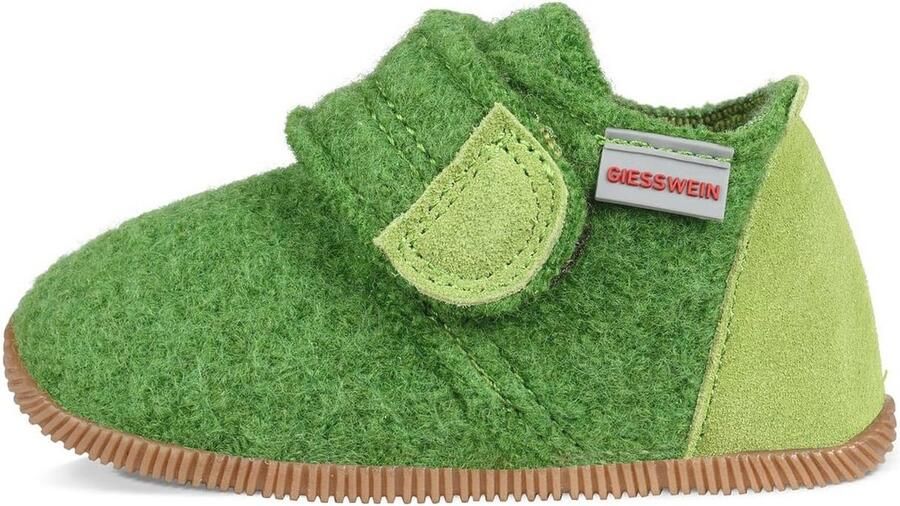 Kindersloffen voor kinderen Vilten pantoffels met rubberen zool en klittenbandsluiting