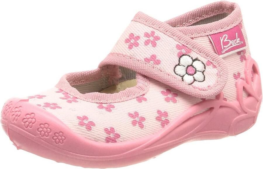 Kinderslofjes Jongens Roze Bloemen Pantoffels