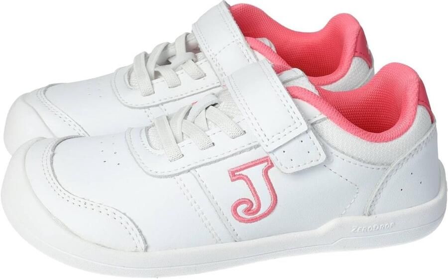 Kindersneakers Barefoot schoenen Vrij bewegen Natuurlijke voetbeleving Wit Roze