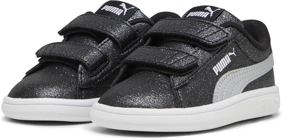Kindersneakers Glittermateriaal en comfortabel Black