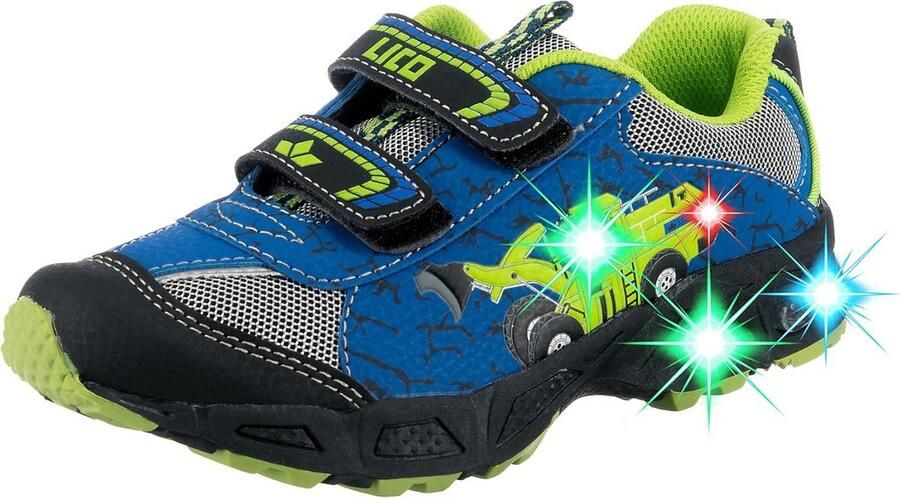 Kindersneakers Jongen met Lichtjes en Klittenband Stoere Vrijetijdsschoen