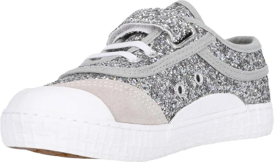 Kindersneakers Laag met Glitter en Elastische Veter voor en