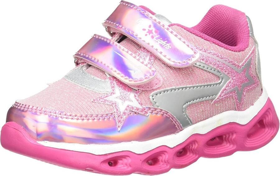 Kindersneakers met Lichtjes en Dubbel Klittenband Flexibele Kleuterschoenen