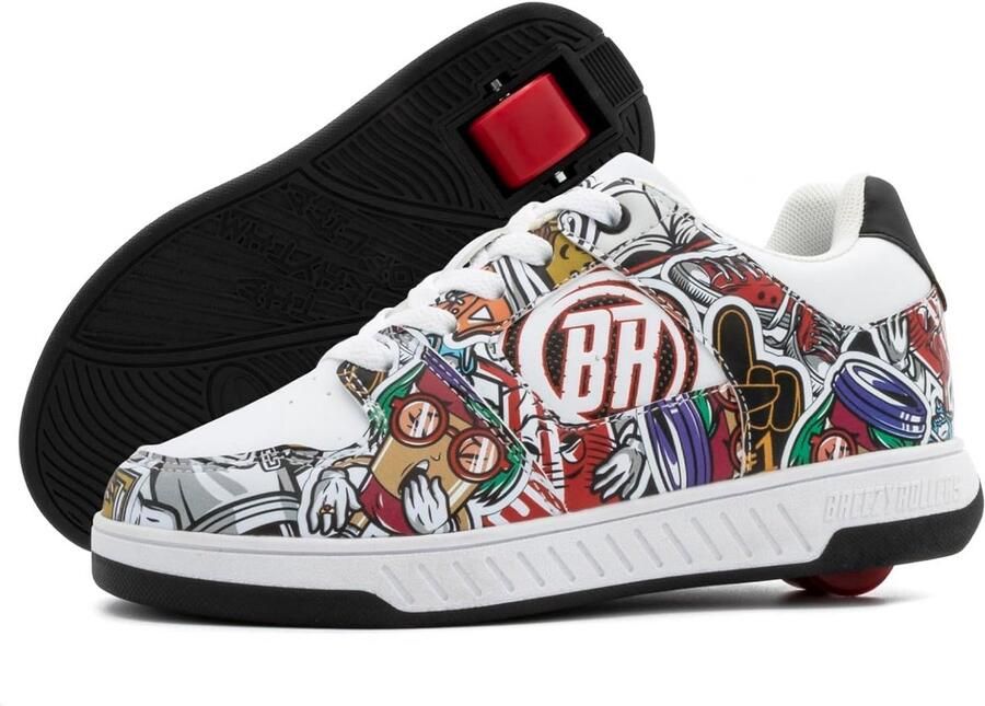 Kindersneakers met Wieltjes voor en Verander in Seconden in Rollellers