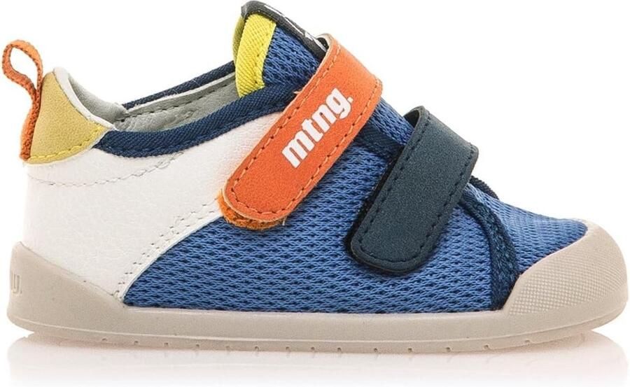 Kindersportschoenen met klittenband en brede teen voor meisjes