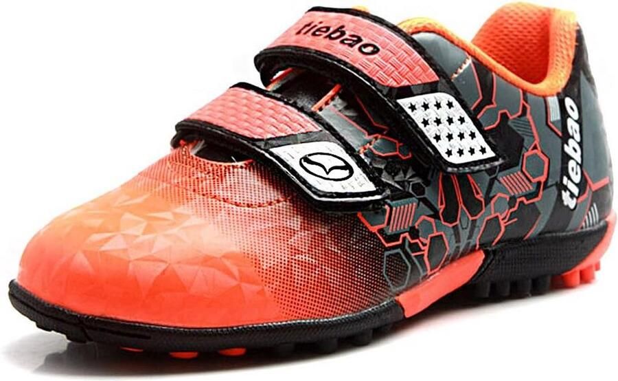 Kindervoetbalschoenen Kleurrijk Klittenband voor Kunstgras en Binnen