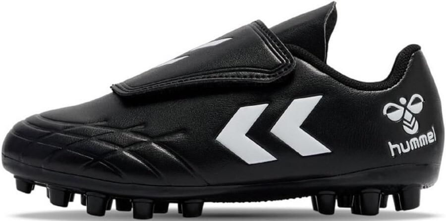Kindervoetbalschoenen met klittenband voor kinderen zwart