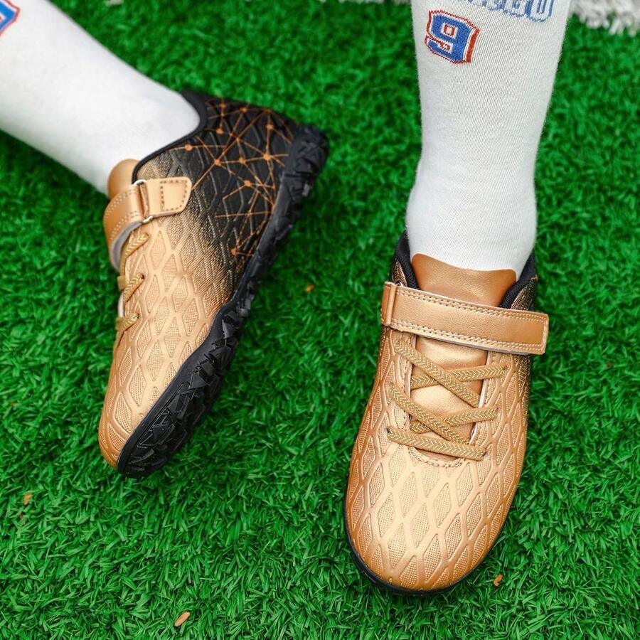 Kindervoetbalschoenen met Lage Noppen voor Kunstgras en Binnen Antislip Trainingsschoenen
