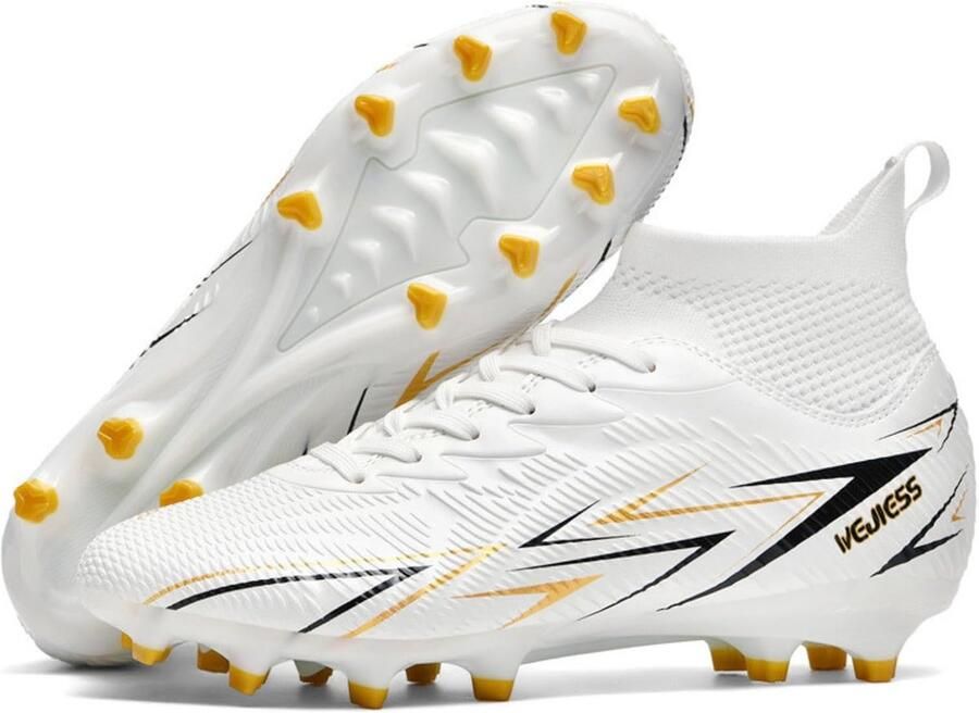 Kindervoetbalschoenen met Noppen voor en Antislip Lichtgewicht voor Natuur- en Kunstgras