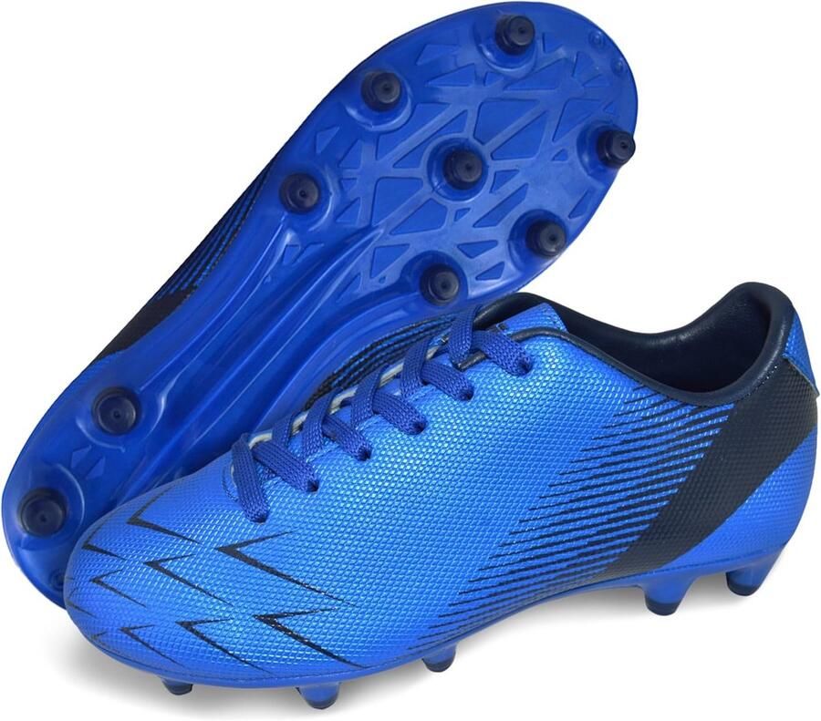 Kindervoetbalschoenen met Noppen voor en Vaste Ondergrond