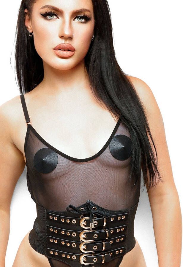 Kinky Diva Buckled Front Waist Cincher