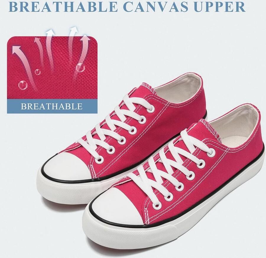 Klassieke Canvas Sneakers Lage Top Veterschoenen voor en