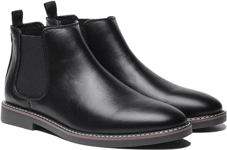 Klassieke Chelsea Boots voor Heren Stijlvolle Casual en Leren Enkellaarzen
