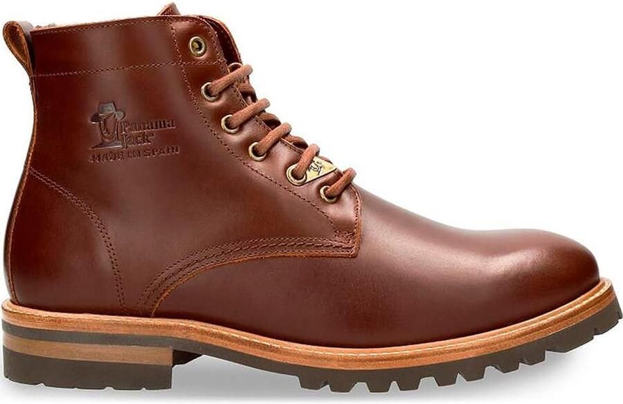 Klassieke leren heren enkellaarzen met veters