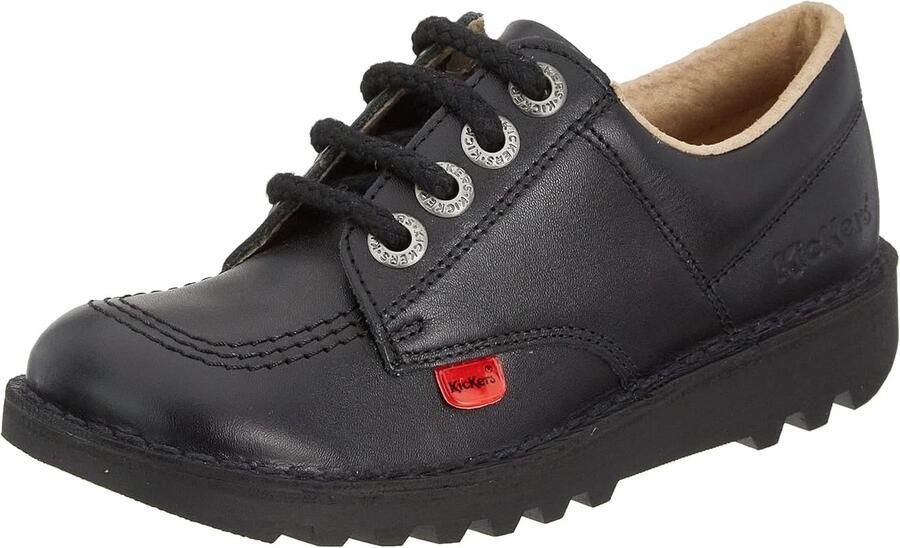 Klassieke Leren Instapschoenen voor Kinderen Duurzame Rubberen Zool