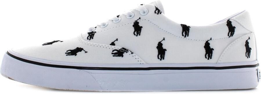 Klassieke Low-Top Canvas Sneakers met Leren Details