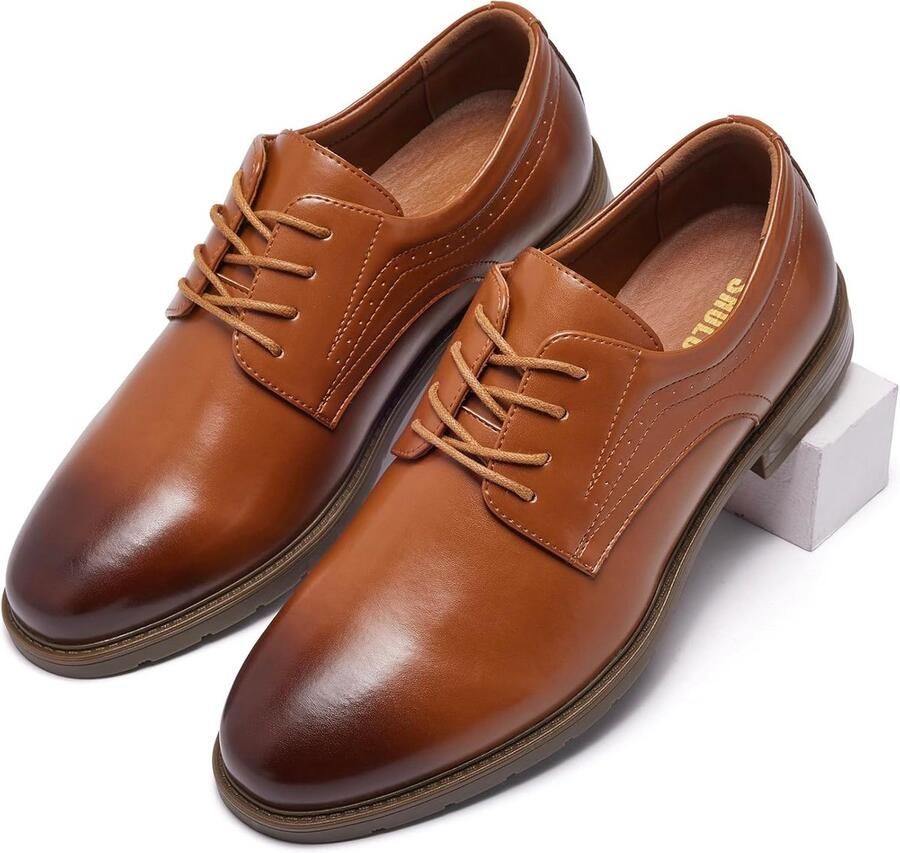Klassieke Heren Oxford Derby Schoenen Comfortabele Business Veterschoenen