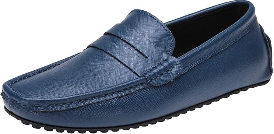 Klassieke Penny Loafers Instappers Heren Formeel Casual Zacht Splitleer Maten Bruin