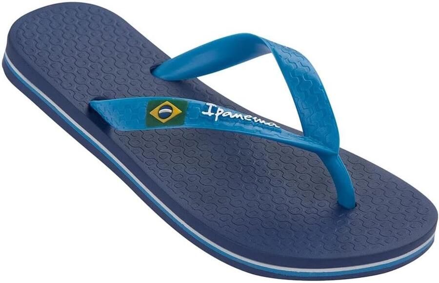 Klassieke Teenslippers Strandslippers Zomerse Activiteiten Braziliaanse Vlag Detail Meerdere Kleuren