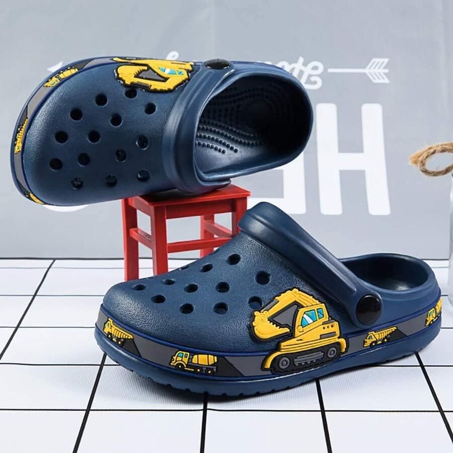 Klompen voor kinderen sandalen strandschoenen voor in de tuin EVA-clogs voor en Paarse vlinder