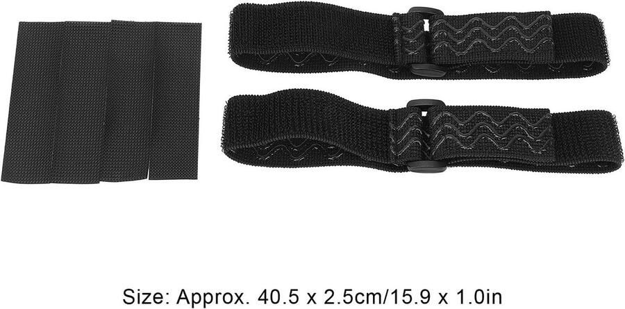 Kniebeschermers met antislip siliconen design verstelbare riemen tapestickers voor lange en halfhoge laarzen comfortabel en beweegbaar