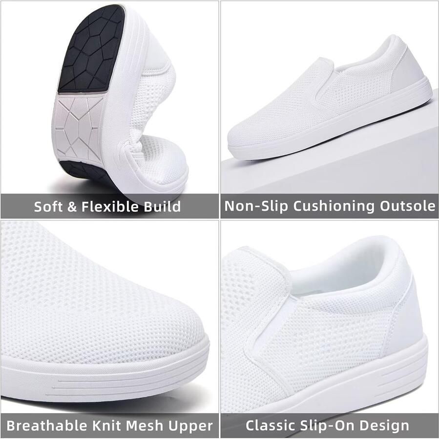 Konhill Heren Slip-on Bootschoenen Ademend Mesh & Ultralicht Perfect voor Strand en Vrije Tijd