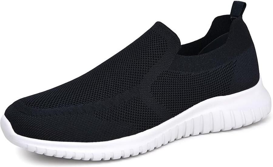 Konhill Slip-On Heren Ademend Mesh Comfort voor Alledaags Draagcomfort met Zachte Zool Marineblauw