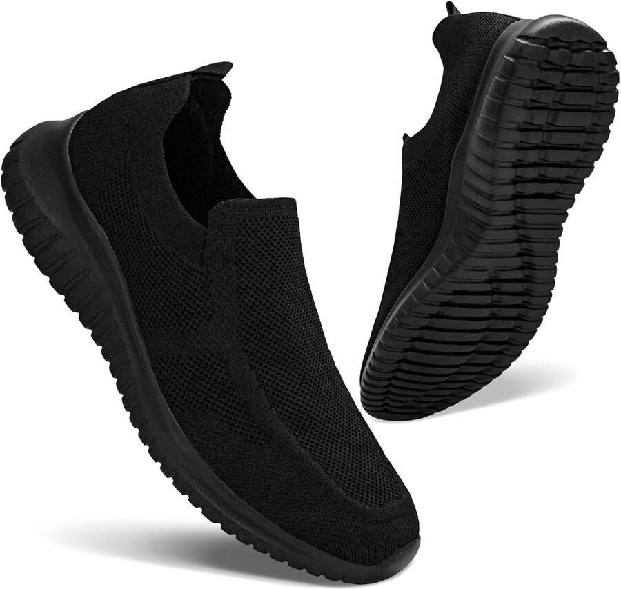 Konhill Slip-On Sport Schoenen Heren Lichtgewicht Ademend & Comfort voor Wandelen Fitness en Dagelijks Gebruik zonder Veters