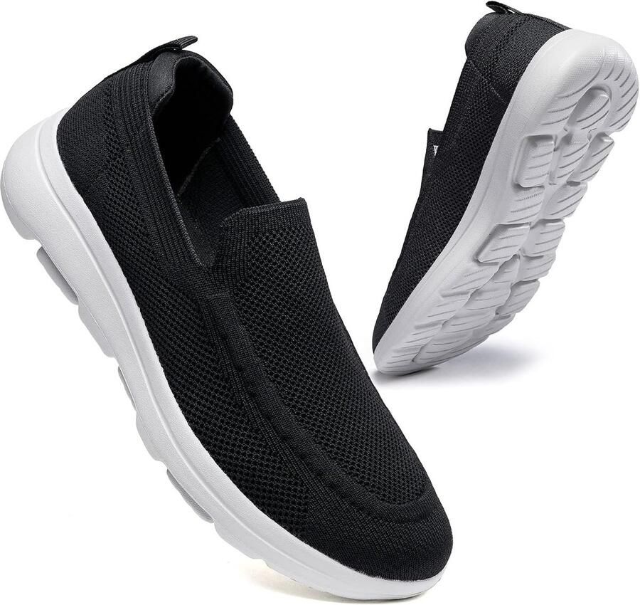 Konhill Slip-On Sport Schoenen Heren Lichtgewicht Ademend & Comfort voor Wandelen Fitness en Dagelijks Gebruik zonder Veters