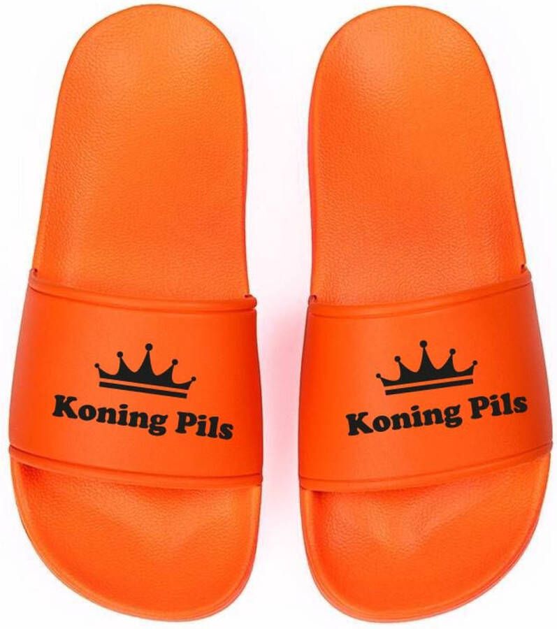 Koning Pils Slippers Oranje & Comfortabel Perfect voor EK WK Koningsdag & Festivals