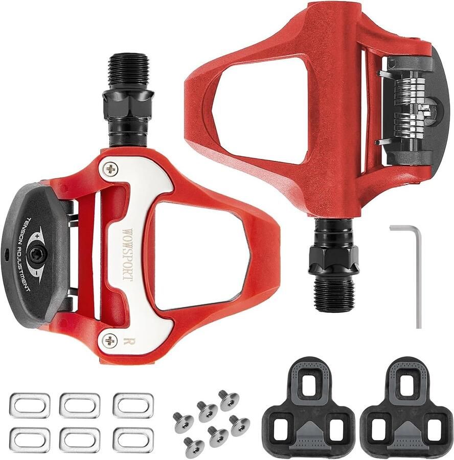 Koolstofvezel Racefiets Pedalen met Schoenplaten Lichtgewicht en Krachtige Loop KEO Compatibiliteit