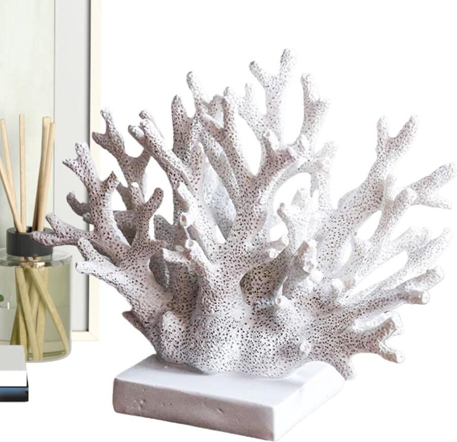 Koraal decor Mini koraal kunstmatig Corall realistische decoratieve sculptuur nautische ornament woondecoraties voor entreehal wijnkast badkamer woondecoratie koralen tak
