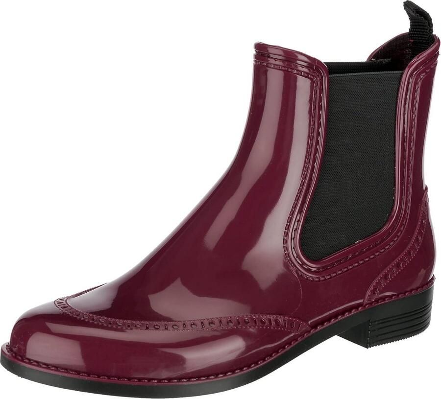Korte Dames Regenlaarzen Waterdicht Chelsea Stijl Enkellaarsjes