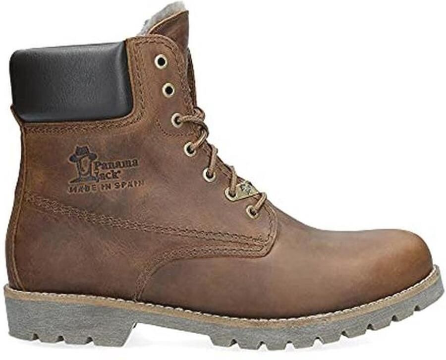 Korte herenlaarzen met schapenvacht voering