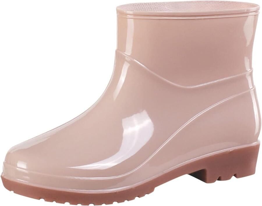 Korte Laarzen Dames Regenlaarzen Waterdicht Buitenwerk Tuin Makkelijk Instappen Hak