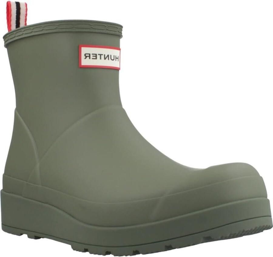 Korte Regenlaarzen Modieuze Laarsjes Buitenactiviteiten Waterdicht Ontwerp Kuitwijdte Marineblauw