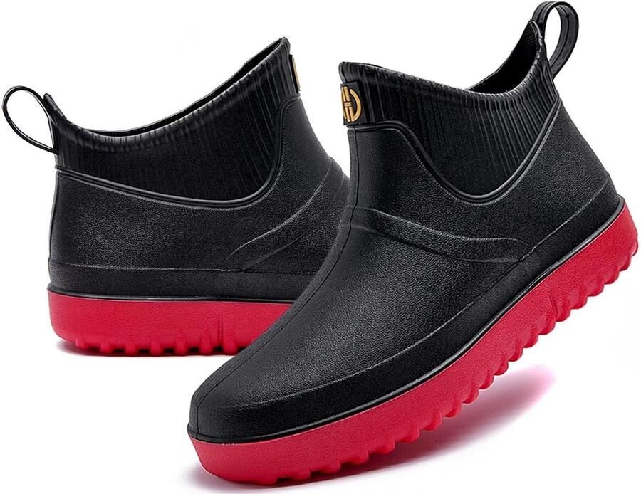 Korte Waterdichte Heren Regenlaarzen Modieuze Enkellaars Tuin & Stad