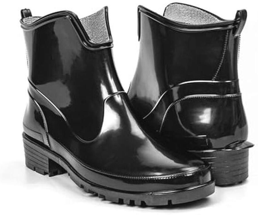 Korte waterdichte rubberlaarzen voor dames Comfortabele antislip outdoor-schoenen voor herfst en lente