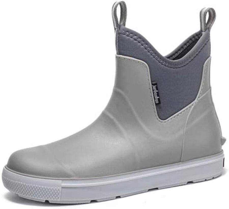 Korte Waterdichte Rubberlaarzen voor Heren Antislip Regenschoenen en Tuinschoenen