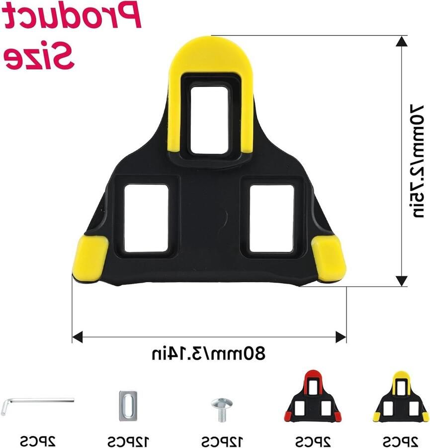 Krachtige en lichtgewicht fietsschoenen met antislip ontwerp voor racefietsen MTB en indoor fietsen (Rood Geel)