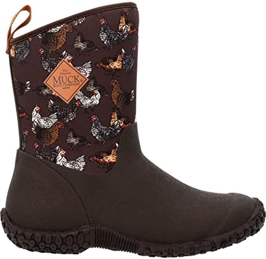 Kuitlaars Dames Waterdichte Laars Tuinieren Buitenwerk 4mm Neopreen Isolatie 10 Inch Hoogte Bruin