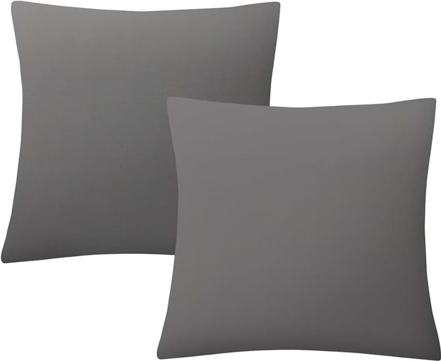 Kussensloop 45 × stretch bankovertrekken met armleuningen elastaan bankovertrek modern antislip wasbaar bankbescherming hoes bank (2 kussenslopen grijs)