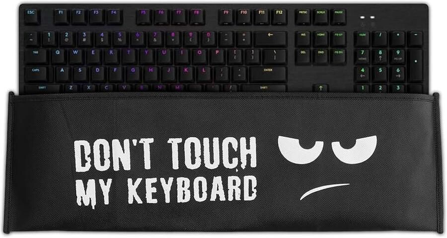Kwmobile hoes voor Logitech G512 G513 Carbon Tactile Linear GX Blue Beschermhoes voor toetsenbord Keyboard cover Don't Touch my Keyboard
