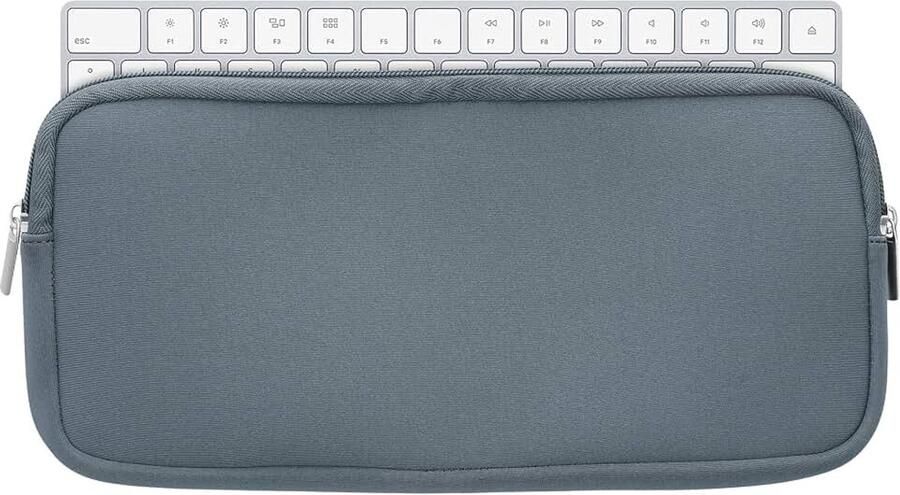 Kwmobile toetsenbord hoes compatibel met Apple Magic Keyboard hoesje Neopreen keyboard beschermhoes Keyboards cover in blauwgrijs
