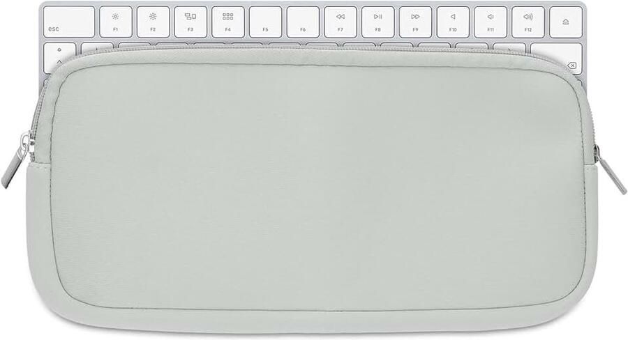 Kwmobile toetsenbord hoes compatibel met Apple Magic Keyboard hoesje Neopreen keyboard beschermhoes Keyboards cover in lichtgrijs