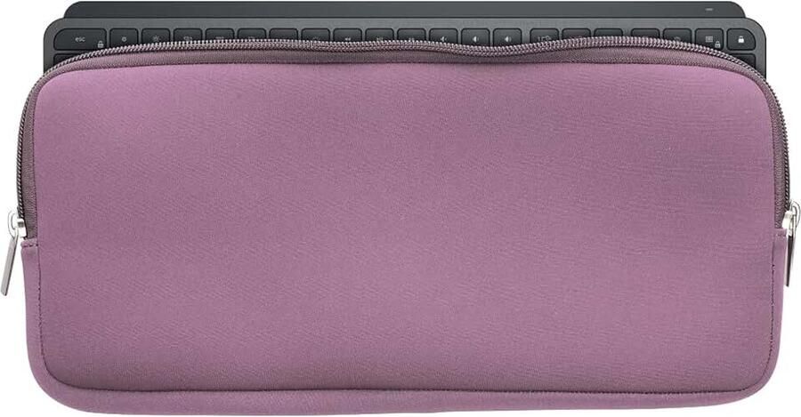 Kwmobile toetsenbord hoes compatibel met Logitech Mx Keys Mini Wireless hoesje Neopreen keyboard beschermhoes Keyboards cover in lavendel