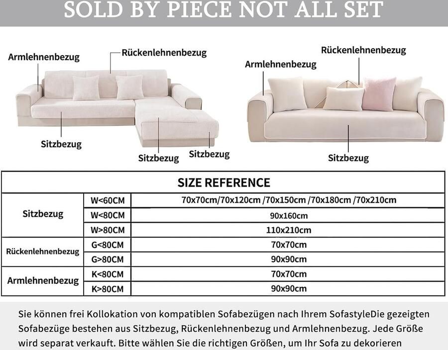 L-vorm bankhoes zitbank antislip voor L-vorm chaise longue hoekbank 2-zits hoezen woonkamer fauteuil